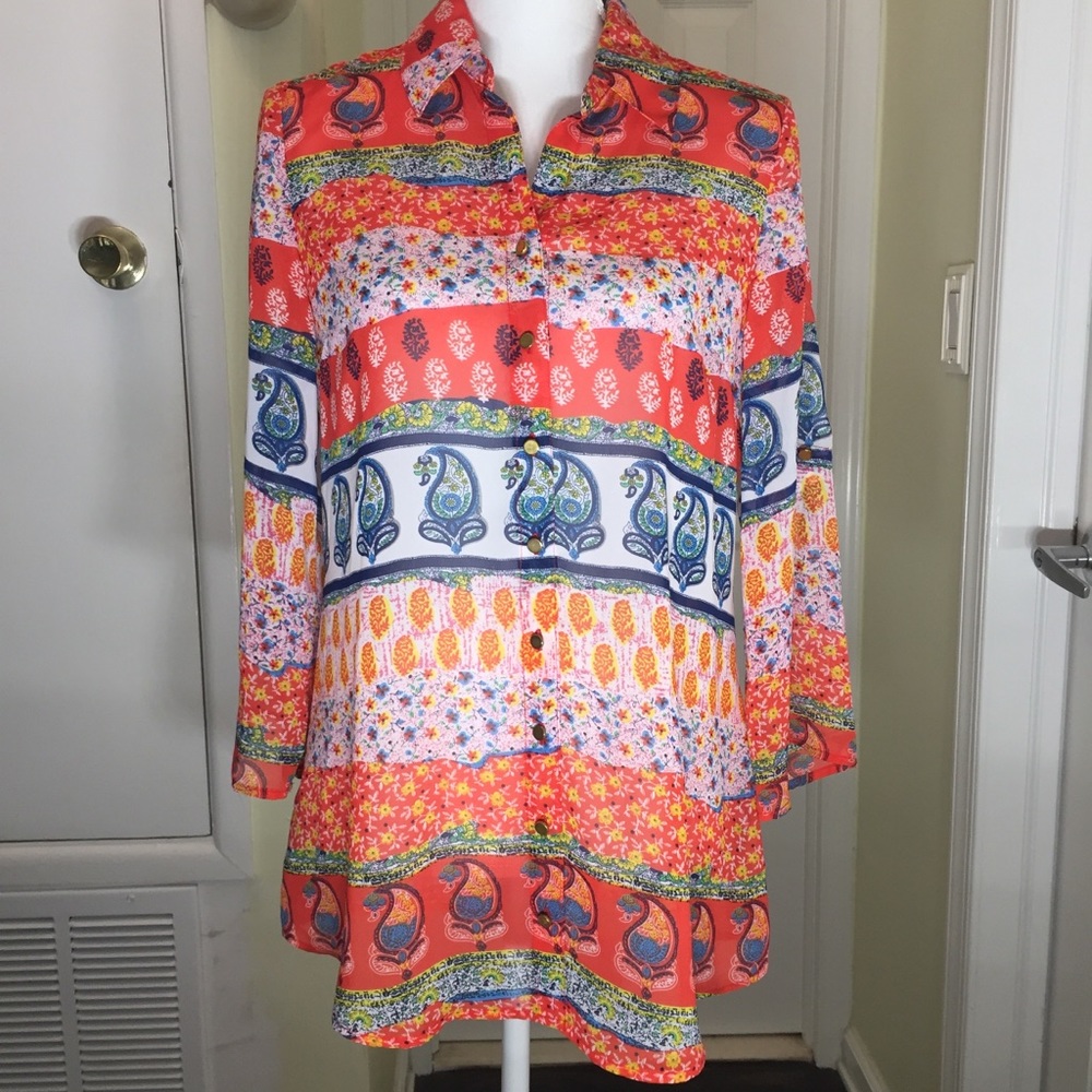 COPY - Glance Button Down top size small.